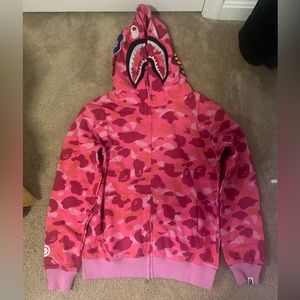 PINK BAPE HOODIE